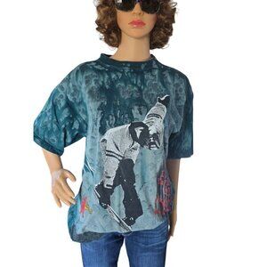 Rare Vintage X Games Snow Board Acid Tie Dye 90s T Shirt Men XL Streetwear Skate